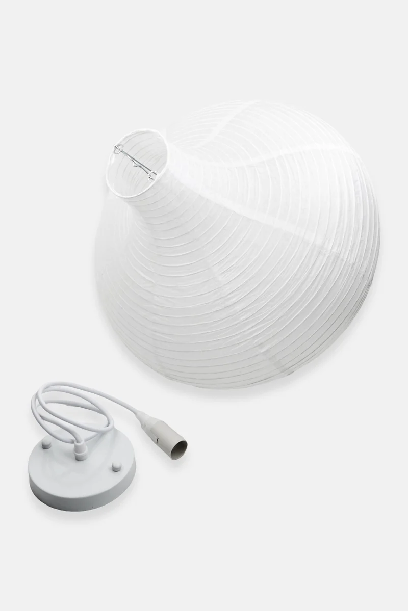 Muy Mucho Round Ceiling Lamp 40 H X 39 Dia cm, White